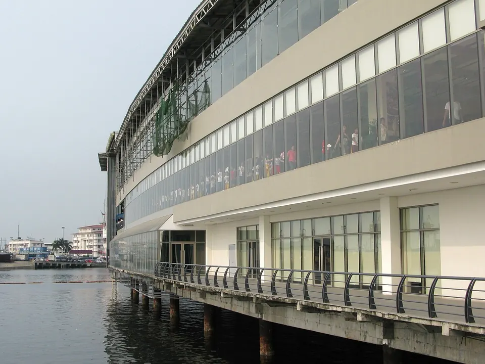 The oceanarium building of Manila Ocean Park, right on the water
