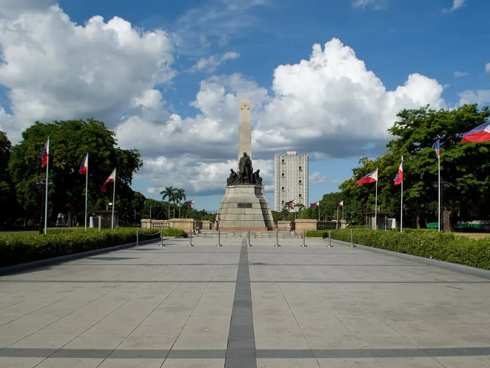 The Rizal Monument in Rizal Park, Manila